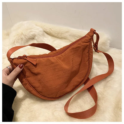 Sac à bandoulière Hobos en nylon décontracté pour femmes, sacs à bandoulière de créateur, fourre-tout de grande capacité, sac de voyage pour dames, sacs à main pour femmes 2023