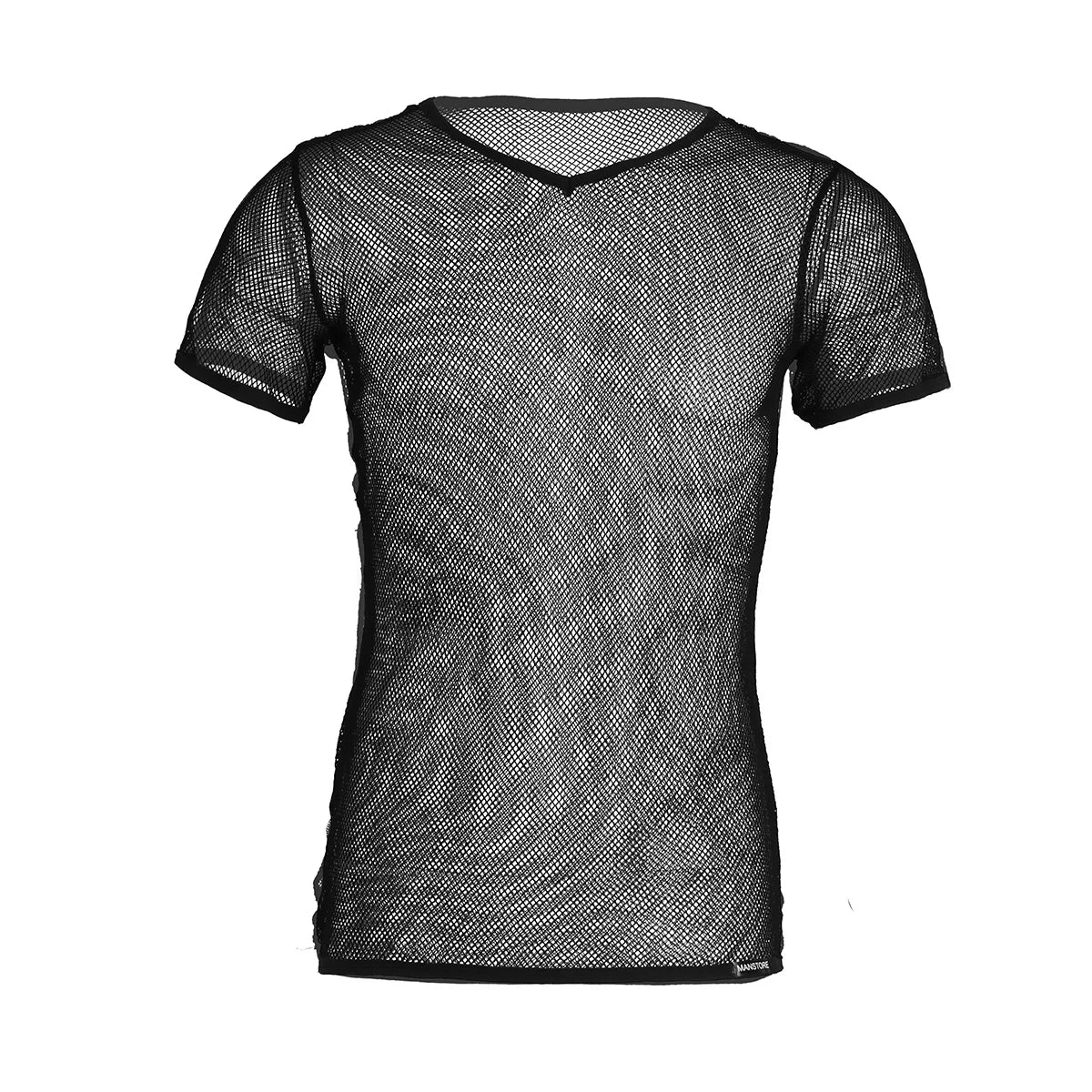 2022 Fashion Men Mesh T Shirt See Through Short Sleeve Slim Party Nightclub Wear Sexy T-shirts Top Thin Breathable Camiseta