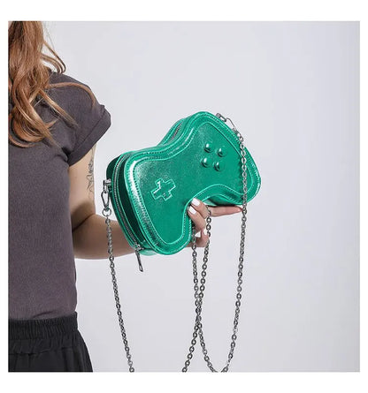 Bolso de cadena pequeño para mujer, bolso de hombro con mini asa, bolso cruzado para mujer con máquina de juegos