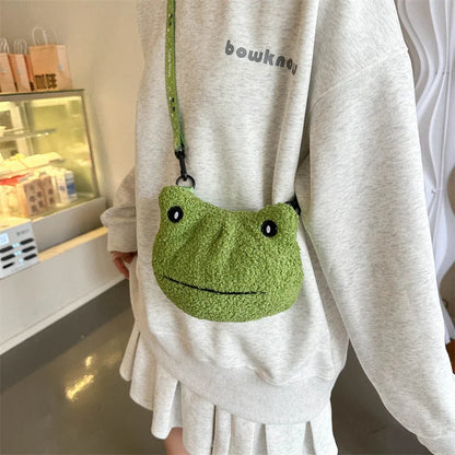 Bolso de peluche Kawaii, bolso bandolera, peluche de anime, gifs de dibujos animados para mujeres y niñas