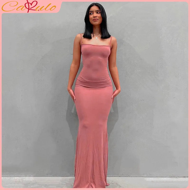 Robe longue en satin sans manches dos nu pour femme, tenue moulante élégante et sexy, tenue d'été pour fête d'anniversaire, club, 2023