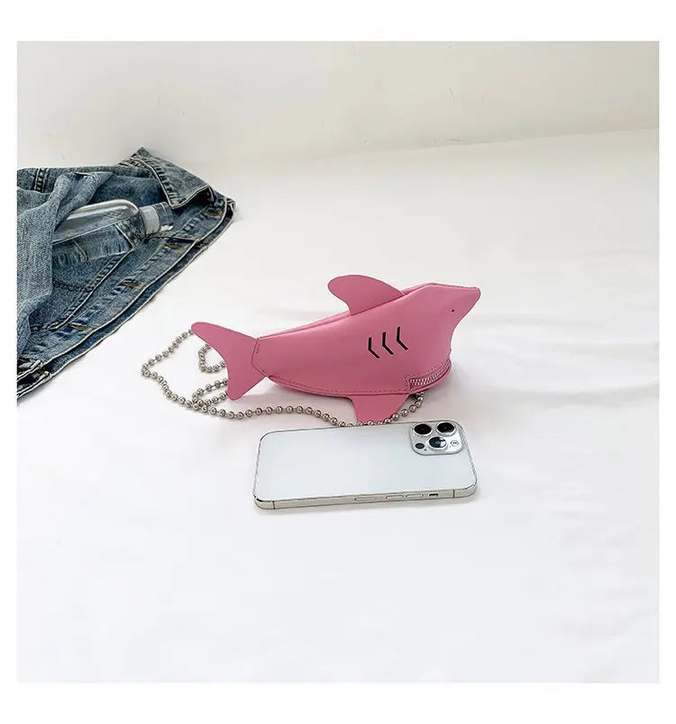 Cute 3D Animal Shark Cross Body Bags Womens Unique Adorable Cute Clutch Purse Bags