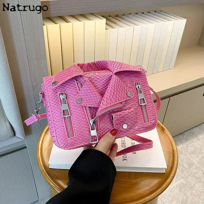 Fashion Jacket Design Crossbody Bag PU Clothes Shape Women Handbag Purse Brand Designer Lady Shoulder Bags Luxury Women's Bag