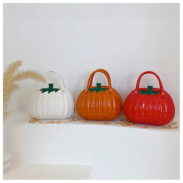 Halloween Gifts Cute Pumpkin Shape Bag 2023 New Fashion Personality Design Foreign Style Portable Shoulder Chain Bag