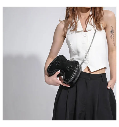 Bolso de cadena pequeño para mujer, bolso de hombro con mini asa, bolso cruzado para mujer con máquina de juegos