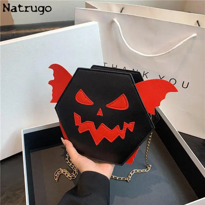 Funny Halloween Pumpkin Women's Bag Fashion Chain Crossbody Bag Women's Handbag