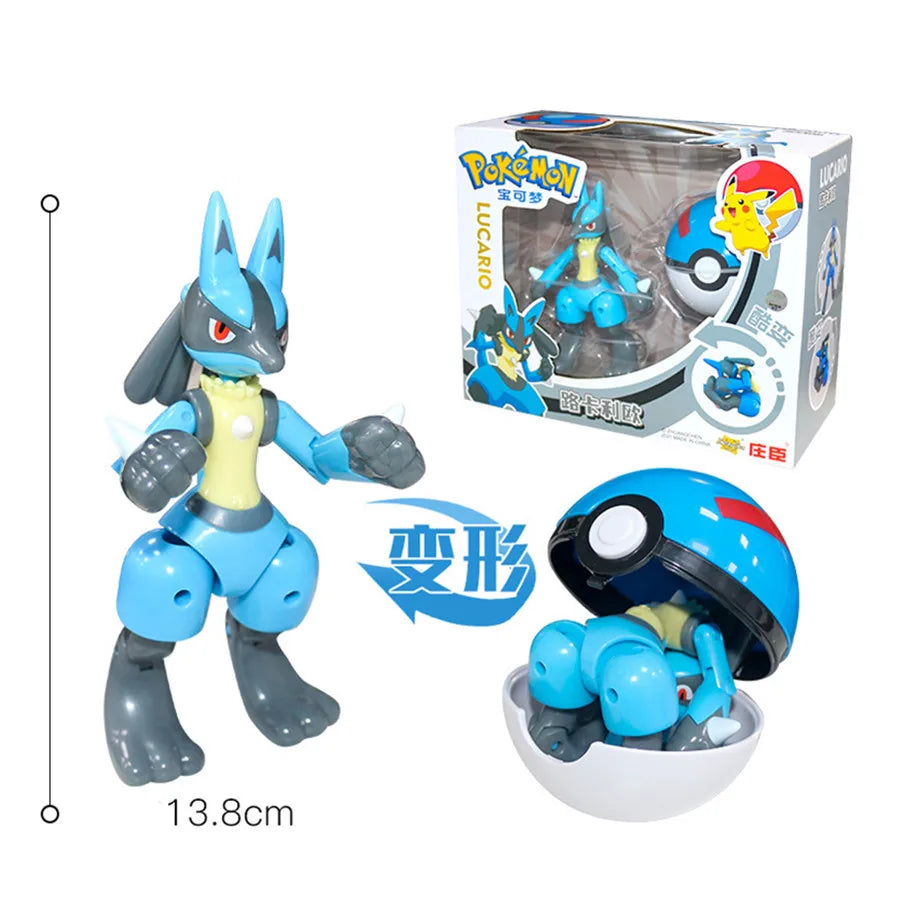 12 Styles Pokemon Figures Toys Variant Ball Model Pikachu Lucario Pocket Monsters Koga Ninja Frog Action Figure Toy Gift