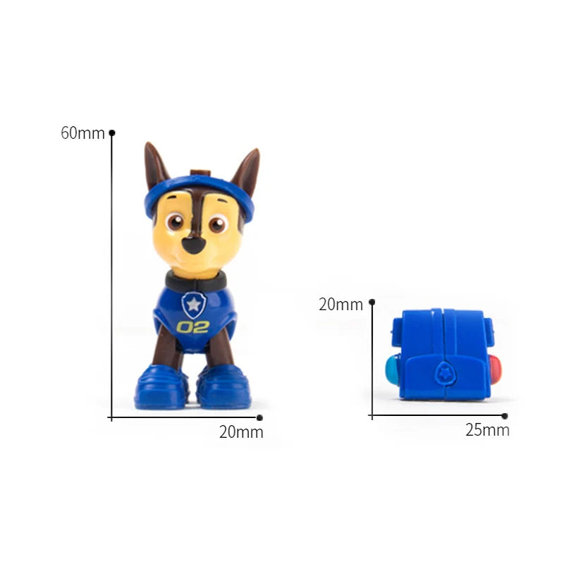 Genuine Paw Patrol Egg Block Action Figure Toy Mighty Pup Super Paws CHASE Marshall Skye Rubble Anime Toys Children Gifts