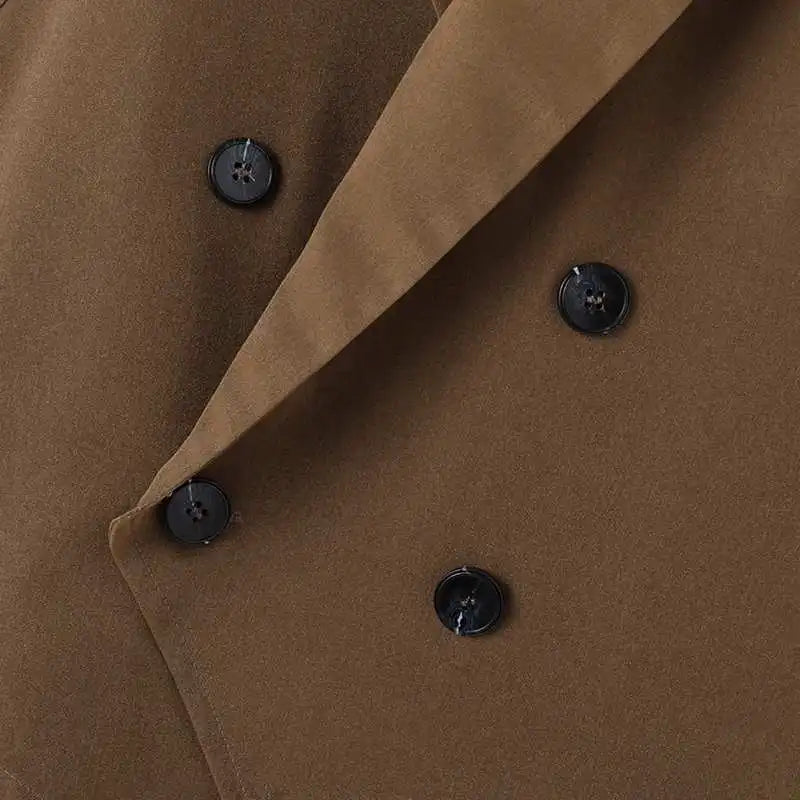 Gilets à la mode pour hommes, couleur unie, manches à revers, double boutonnage, streetwear, gilets de blazer irréguliers 2023, gilets décontractés pour hommes INCERUN