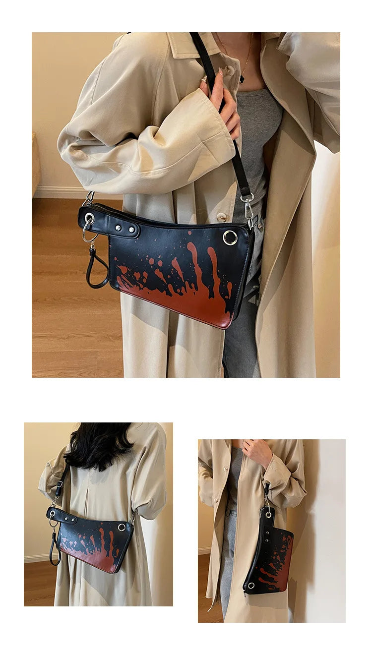 Sac à bandoulière mignon pour femme, pochette en forme de couteau amusant, petit téléphone portable