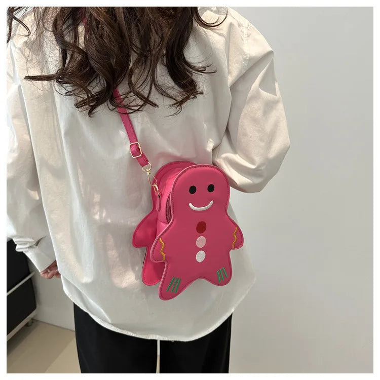 2024 Nouveau sac Kawaii de style japonais pour femmes, sac à bandoulière de dessin animé pour femmes, sac à bandoulière, petit sac pour téléphone et sac à main