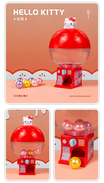 Mini machine à tordre les œufs Sanrio Hello Kitty Kuromi Kawaii, jouet de dessin animé pour enfants, cadeau de jeu