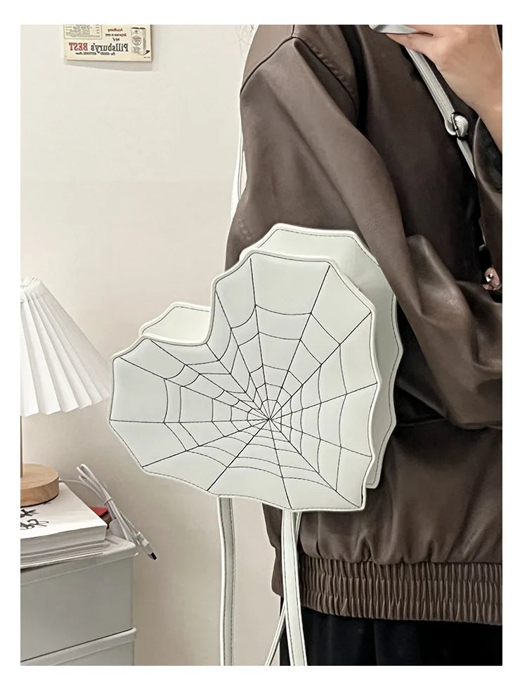 Sweet Spicy Love Bat Crossbody Bag Spider Web Women's Bag Multifunctional Shoulder Bag