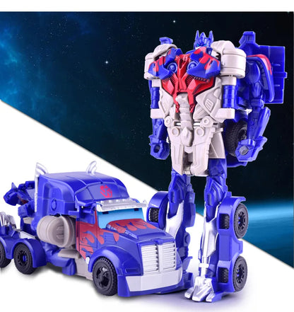 12CM Transformation Robot Kit Toys Models 2 In 1 One Step Model Deformed Car Toy for Boy Gift