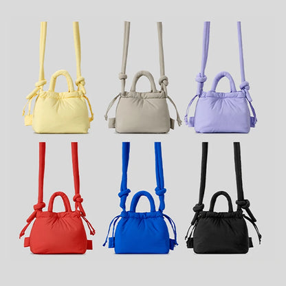 Fashion Small Puffer Tote Bag Designer Padded Women Shoulder Bags Nylon Down Cotton Crossbody Bag Mini Lady Handbags 2024