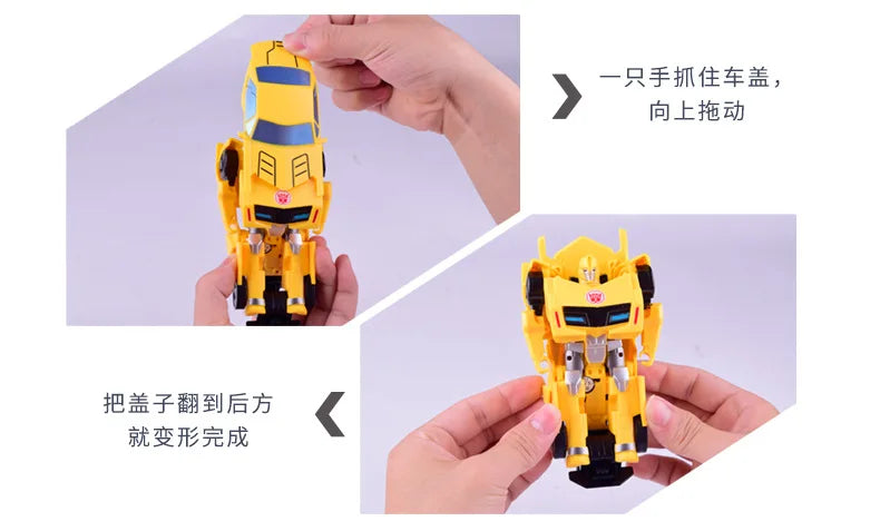 12CM Transformation Robot Kit Toys Models 2 In 1 One Step Model Deformed Car Toy for Boy Gift