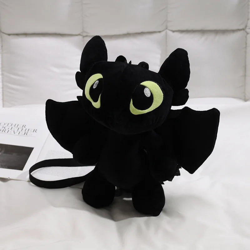 Bolso de peluche negro, bolso de hombro, bolso de mensajero con diseño de muñeca de dibujos animados, bolso cruzado de animé kawaii, bolso de mano informal de moda para niñas