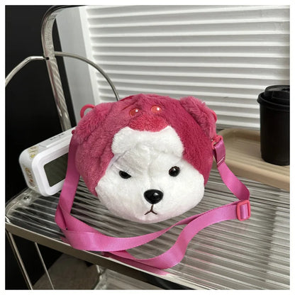 Bolso de peluche Kawaii, bolso bandolera, peluche de anime, gifs de dibujos animados para mujeres y niñas