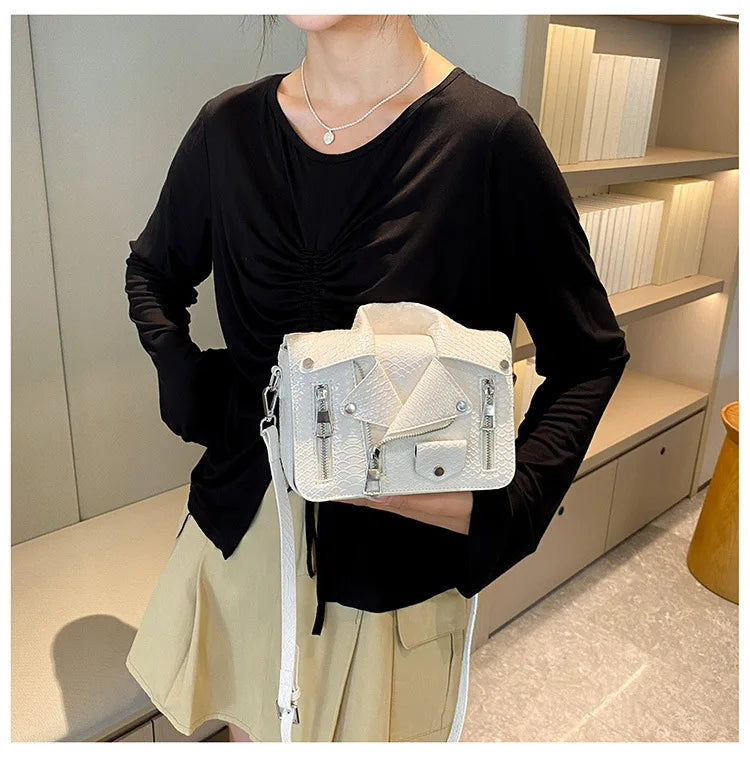 Fashion Jacket Design Crossbody Bag PU Clothes Shape Women Handbag Purse Brand Designer Lady Shoulder Bags Luxury Women's Bag