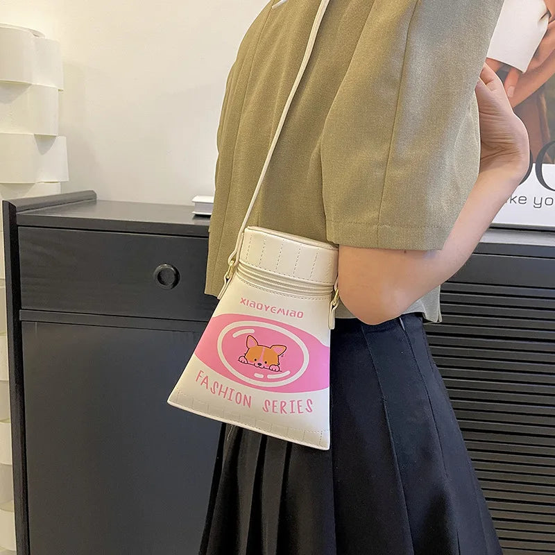 Bolso de mujer, bolso bandolera de verano que combina con todo, para niñas, divertido bolso de hombro pequeño, bolso de verano con estampado bonito para teléfono móvil