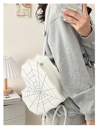 Sweet Spicy Love Bat Crossbody Bag Spider Web Women's Bag Multifunctional Shoulder Bag