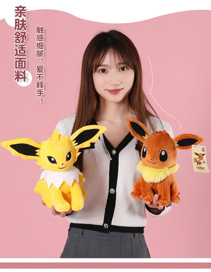 DuoDuoBao Original POKEMON Eevee Sylveon Umbreon Espeon Plush Toy Gengar Pikachu Charizard Plush Doll Soft Kawaii Toys Kids Gift