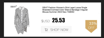 DEAT Fashion Vestido camisero para mujer, cuello redondo, mangas cortas, cremallera, dobladillo decorado con lunares, vestidos sueltos empalmados, verano 2024, nuevo 7AB3945