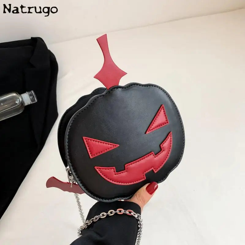 Creative Funny Pumpkin Bag Women's New Shoulder Bag Halloween Cute Crossbody Bag