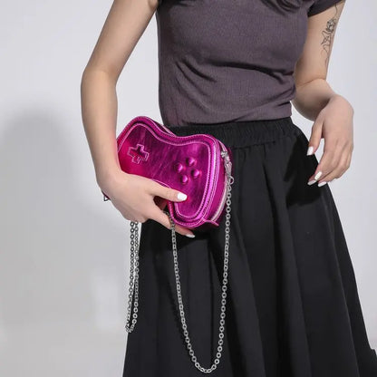 Bolso de cadena pequeño para mujer, bolso de hombro con mini asa, bolso cruzado para mujer con máquina de juegos