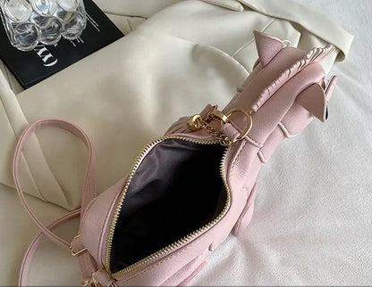 Lady Fashion High Quality Animal Horse Shape Shoulder Bag Cute PU Leather Tassel Crossbody Bag Female Handbags