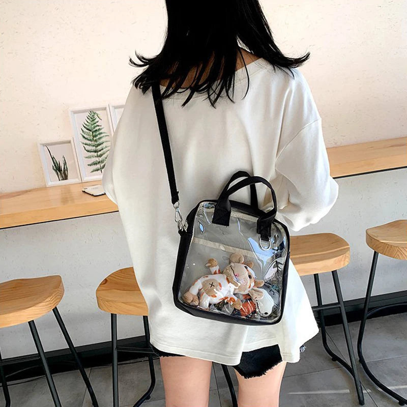 Bolso Itabag japonés Kawaii para mujer, de PVC transparente, nuevo bolso cruzado de verano, bolsos de mano y carteras, bolso de hombro, bolso Ita, bolsa para mujer