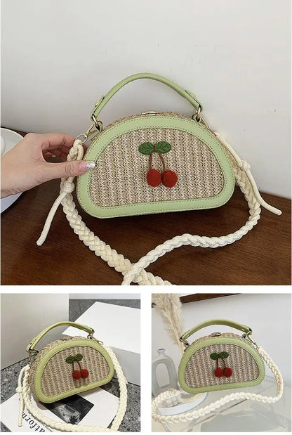 Fashion Summer straw bag Women Handbags Designer Wicker Woven Bag Tote beach bag PU 2022 Summer New Flap Crossbody Bag