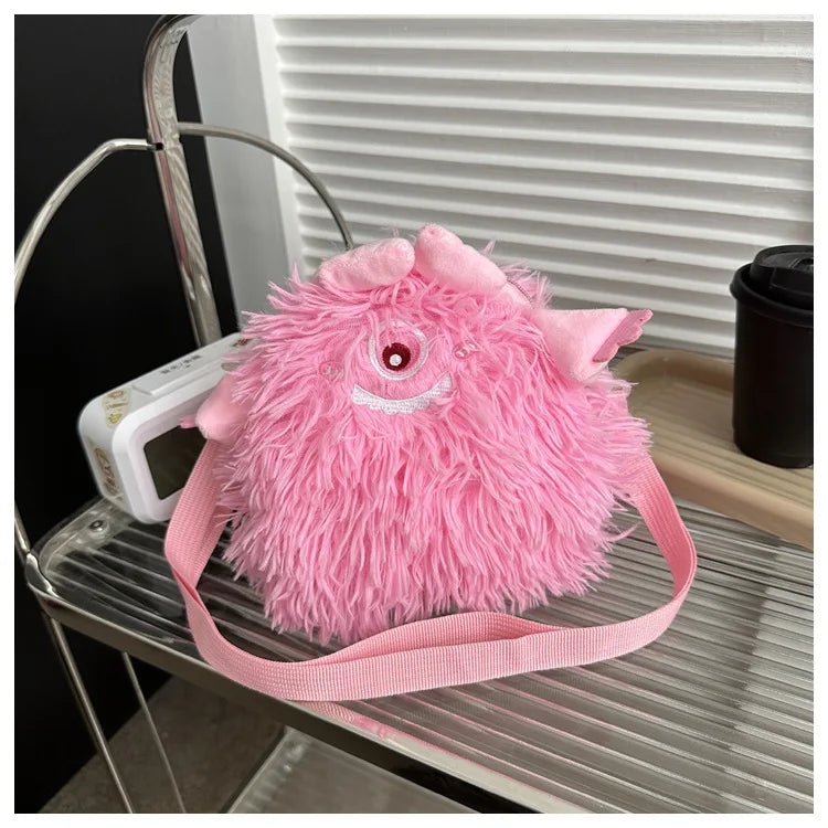 Bolso de peluche Kawaii, bolso bandolera, peluche de anime, gifs de dibujos animados para mujeres y niñas