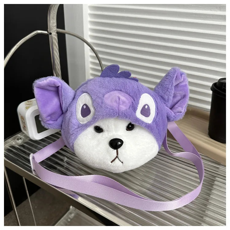 Bolso de peluche Kawaii, bolso bandolera, peluche de anime, gifs de dibujos animados para mujeres y niñas