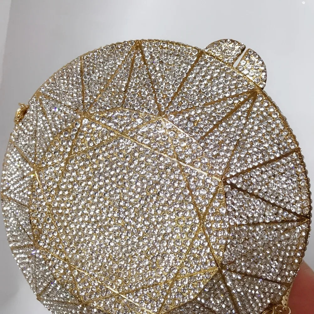 Monedero con cristales brillantes y diamantes de imitación para mujer, bolso de mano brillante, bolso cruzado para boda, fiesta de graduación