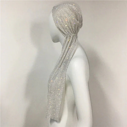 Crystal Diamonds Bandana Hair Band 2023 Fashion Headband Woman Hip Hop Headscarf Rave Festival Turban Club Party Headwear