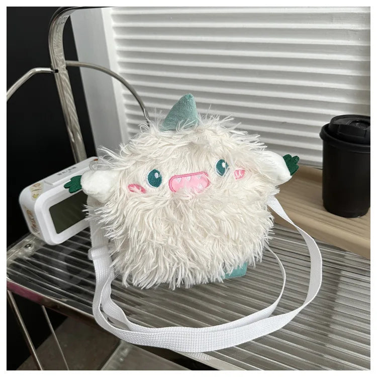 Bolso de peluche Kawaii, bolso bandolera, peluche de anime, gifs de dibujos animados para mujeres y niñas