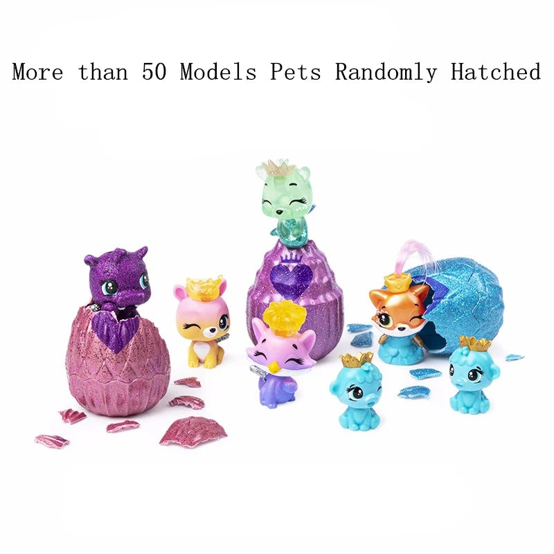 Huevo Hatchimals original S6, serie Royal Family, minihuevos para incubar, colección Magic Genie, juguetes, regalos