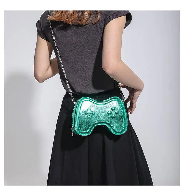 Bolso de cadena pequeño para mujer, bolso de hombro con mini asa, bolso cruzado para mujer con máquina de juegos