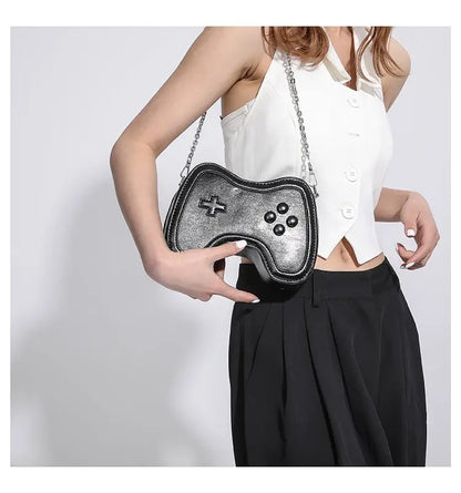 Bolso de cadena pequeño para mujer, bolso de hombro con mini asa, bolso cruzado para mujer con máquina de juegos