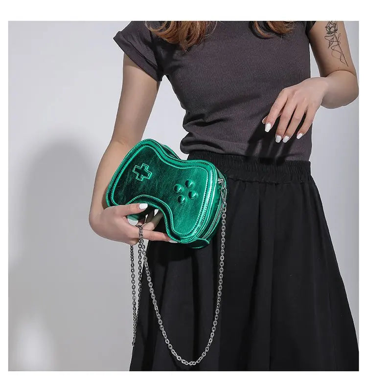 Bolso de cadena pequeño para mujer, bolso de hombro con mini asa, bolso cruzado para mujer con máquina de juegos