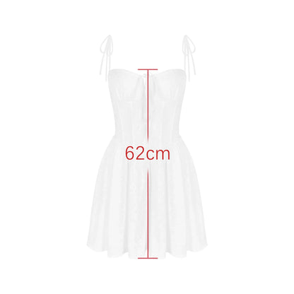 Suninheart Summer Spaghetti Strap Corset Dress Sexy Short Flare A Line Party Dresses Yellow Elegant Jacquard Dress Wholesale