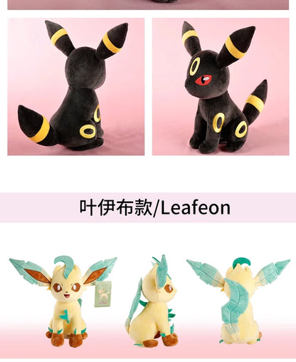 DuoDuoBao Original POKEMON Eevee Sylveon Umbreon Espeon Plush Toy Gengar Pikachu Charizard Plush Doll Soft Kawaii Toys Kids Gift