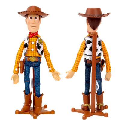 Figuras de acción parlantes de Disney Pixar Toy Story 4 Woody Jessie Buzz Lightyear, modelo de cuerpo de tela, colección limitada, juguetes de regalo