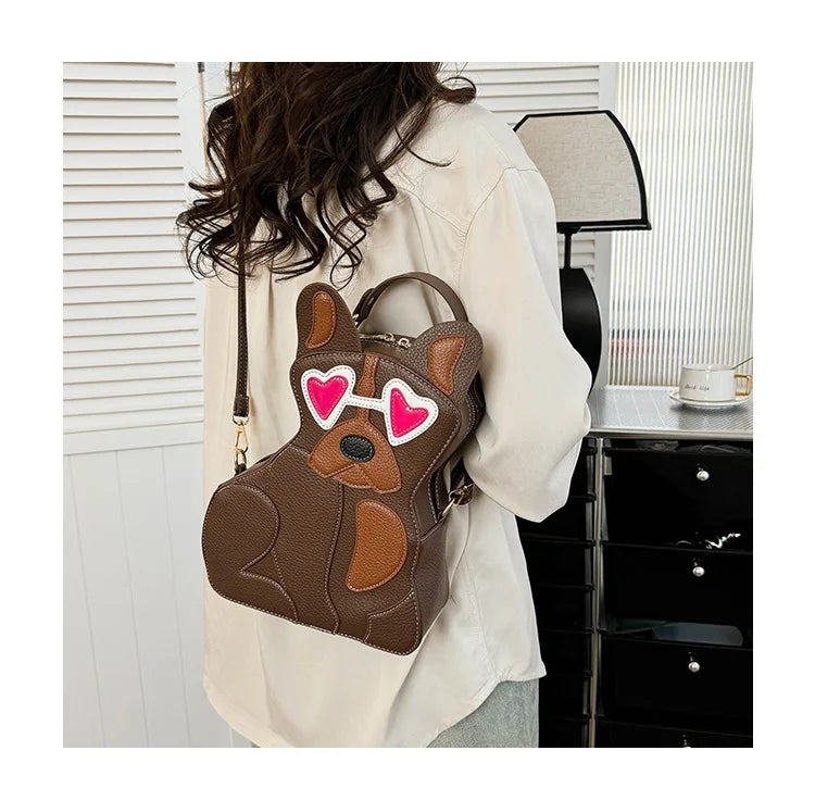 Fashion Shoulder Bag For Women Luxury Designer 3d Dog Shape Handbag Lady Evening Party Purse Crossbody Messenger Bag