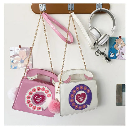 Phone Shape Luxury Shoulder Bag New Creative Women Mini Phone Purses Messenger Pack Candy Colors Bags Laser Holographic