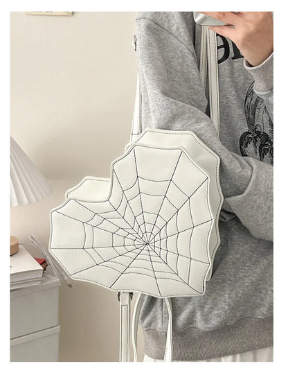 Sweet Spicy Love Bat Crossbody Bag Spider Web Women's Bag Multifunctional Shoulder Bag