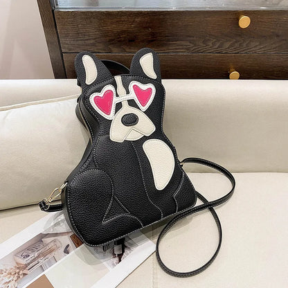 Fashion Shoulder Bag For Women Luxury Designer 3d Dog Shape Handbag Lady Evening Party Purse Crossbody Messenger Bag