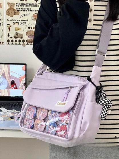 2024 Ita Bag Cute-Lolita Y2K Japonais Itabag Filles Retour À L'école Sacs À Bandoulière Femmes Nouveau Sac À Bandoulière Nylon Sac Messager Fille