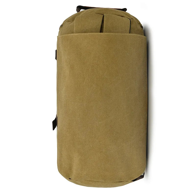 Large Capacity Man Travel Bag Mountaineering Backpack Men Bags Canvas Bucket Shoulder Backpack mochila Bag Soft Handle Fashion